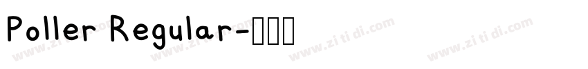 Poller Regular字体转换